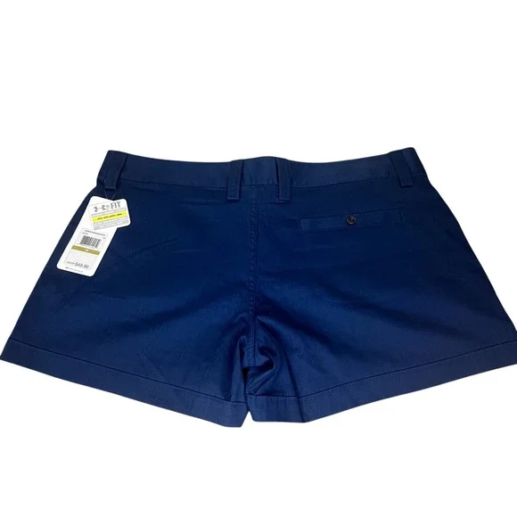 Under Armour Women's Navy Blue HeatGear Golf Casual Shorts Size 14 NWT - Picture 2 of 7
